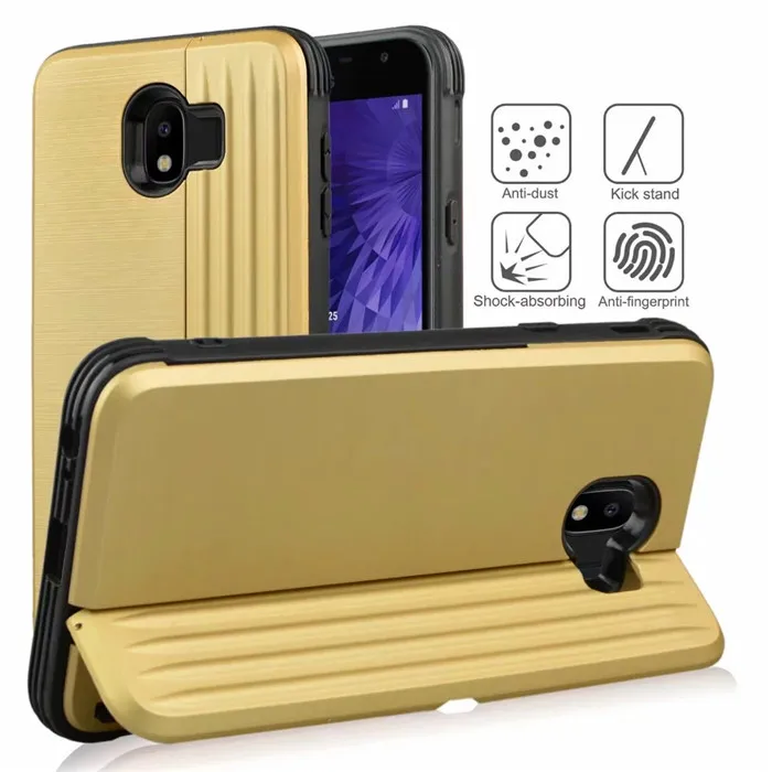 

For Samsung Galaxy J4 J6 J8 2018 case Credit Card Slot Holder Armor Hybrid Case for A6 Plus A6 2018 Back cover for J2 Pro 2018