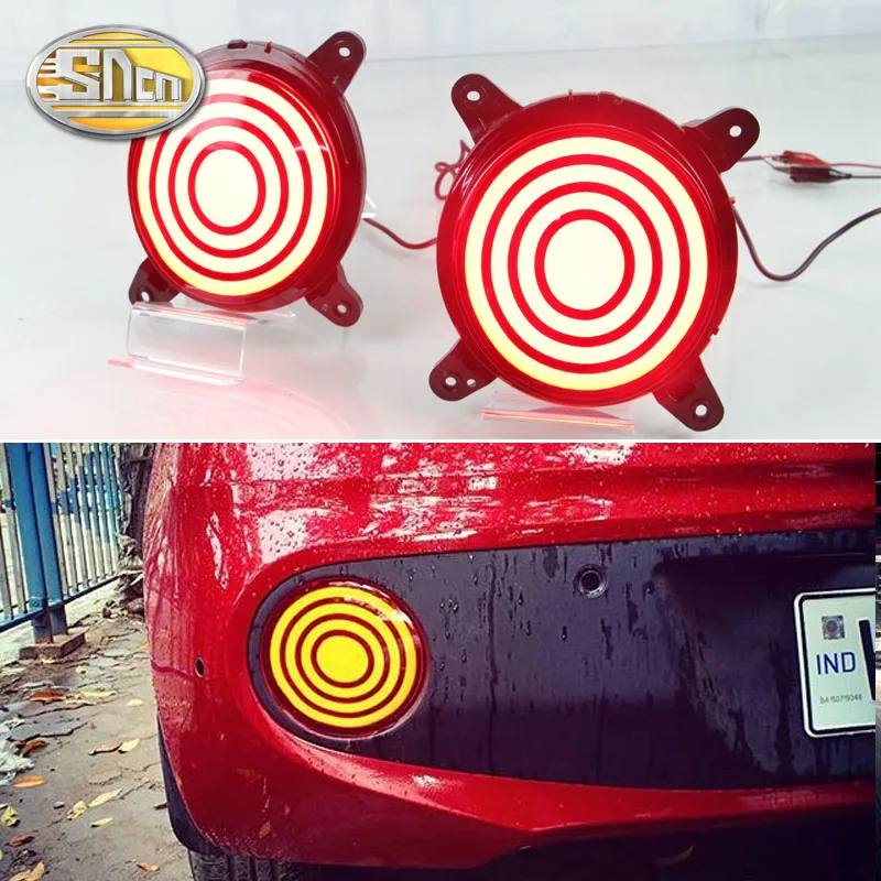 

2PCS For Hyundai Grand I10 2017 2018 SNCN Multi-functions Car LED Rear Fog Lamp Bumper Light Auto Bulb Brake Light Reflector