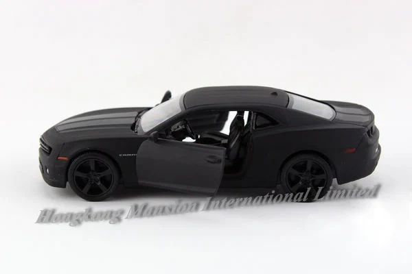 Licensed Diecast Metal 1:36 Scale Collection Car Model For TheChevrolet Camaro Alloy Pull Back Toys Vehicle - Matte Black die cast toy cars