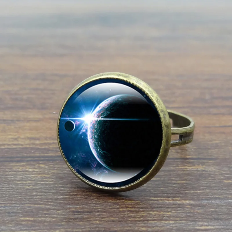 Женские кольца XUSHUI XJ Galaxy Planet Стеклянные Кабошоны ретро украшения аксессуары
