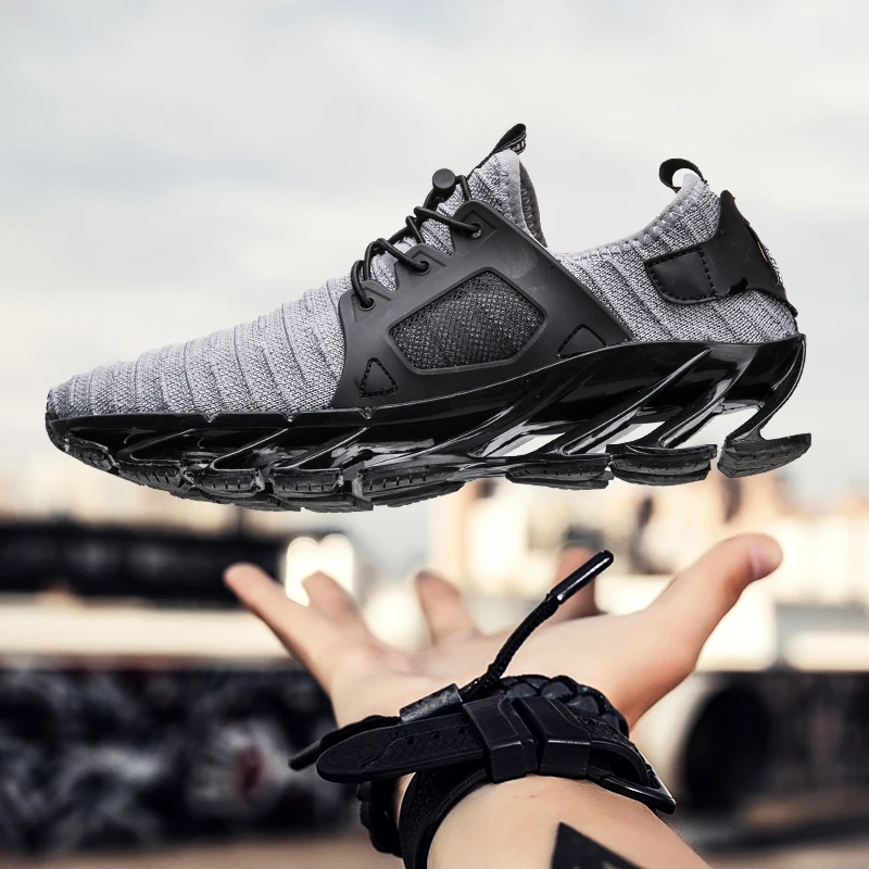 Outdoor sports shoes design blade Men running shoes Men sneakers