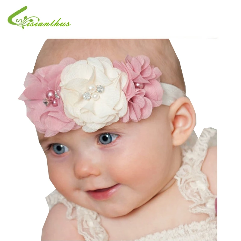 

Baby Headbands Cute Chiffon Flower Hairbands Kids Children Girls Hair Accessories Babe Princess Headband Free Drop Shipping New