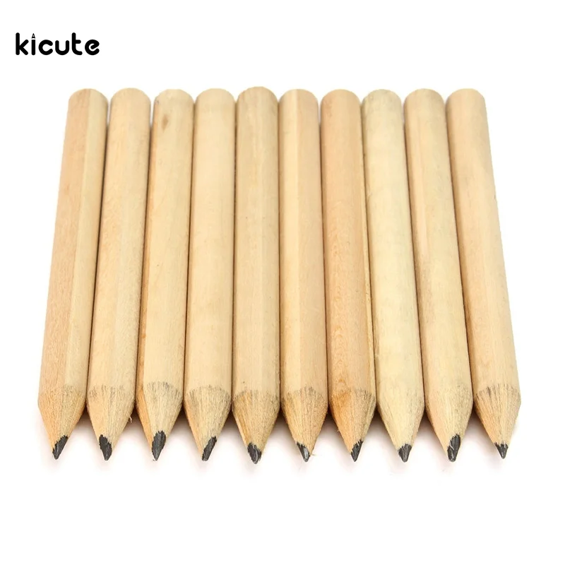 paper waterproof sticker vinyl staples Pencil 8.6cm â„–100Pcs/lot friendly HB Short Short Wood Eco