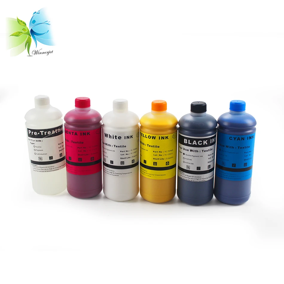 1000 ML DTG чернила для Epson SureColor F2000 F2100 SC-F2000 SC-F2100 текстильная пигментные чернила (2 Вт + 1BK CMY)