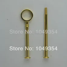 2 яруса цвет золота кольцо форма Кронштейн подходит для свадьбы, вечеринки Торт домашнего декора(100 компл