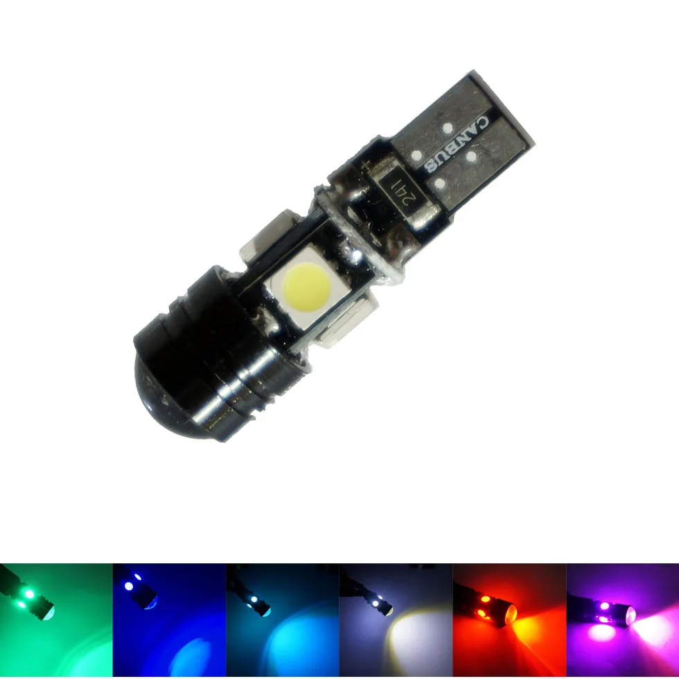 AORUNYEBAO 2 шт. T10 Canbus 194 168 W5W COB + 5050 SMD 5 светодиодный ная лампа без ошибок парковочный