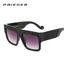 2017 Superdimensionada óculos de sol Das Mulheres de design Da Marca de Luxo Diamantes framen uv400 Óculos de condução óculos de sol Óculos oculos feminino