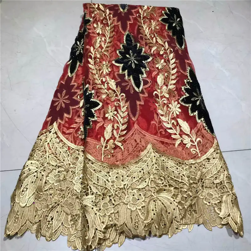 

ZQJ!African Lace Fabric 2019 Embroidered Nigerian Laces Fabric Bridal High Quality French Tulle Lace Fabric For Women ! L60512