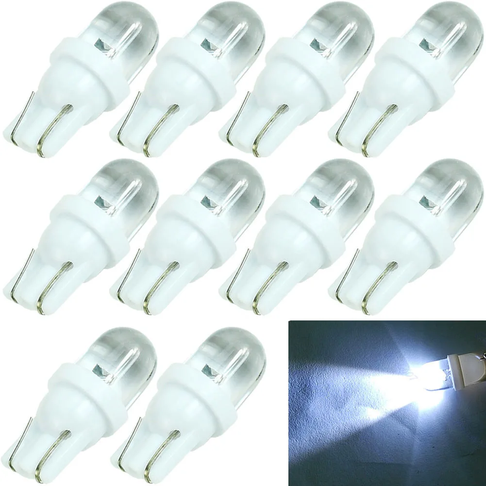 10pcs/lots T10 194 168 158 W5W 501 5W LED Car Side Wedge Light Lamp Bulb White