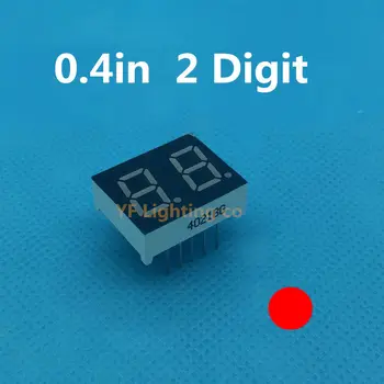 

RED 0.4 inch 7 Segment LED Display 2 Bit Digital Tube 0.4" 0.4in Common ANODE(Nixie tube)