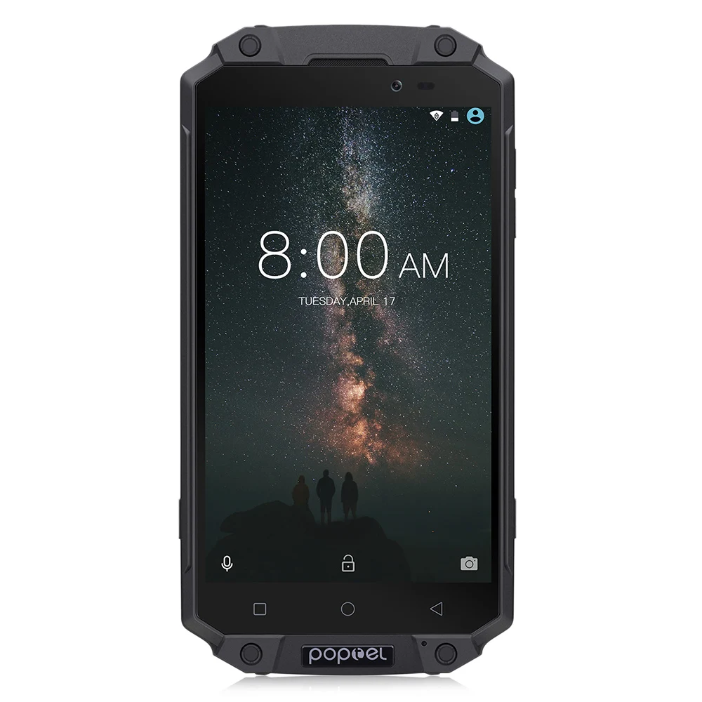 Poptel P9000 MAX 5 'ཉMP NFC IP68 4 г мобильного телефона Водонепроницаемый пыле MTK6750V Octa Core