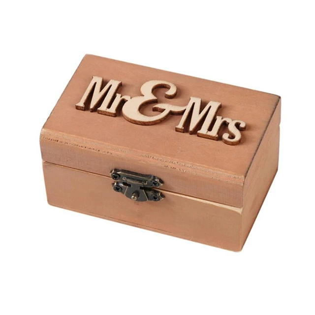 2018 New Creative Eco Friendly Personalized Retro Wedding Ring Box 2018 New Creative Eco Friendly Personalized Retro Wedding Ring Box Holder Shabby Chic Rustic Wooden
