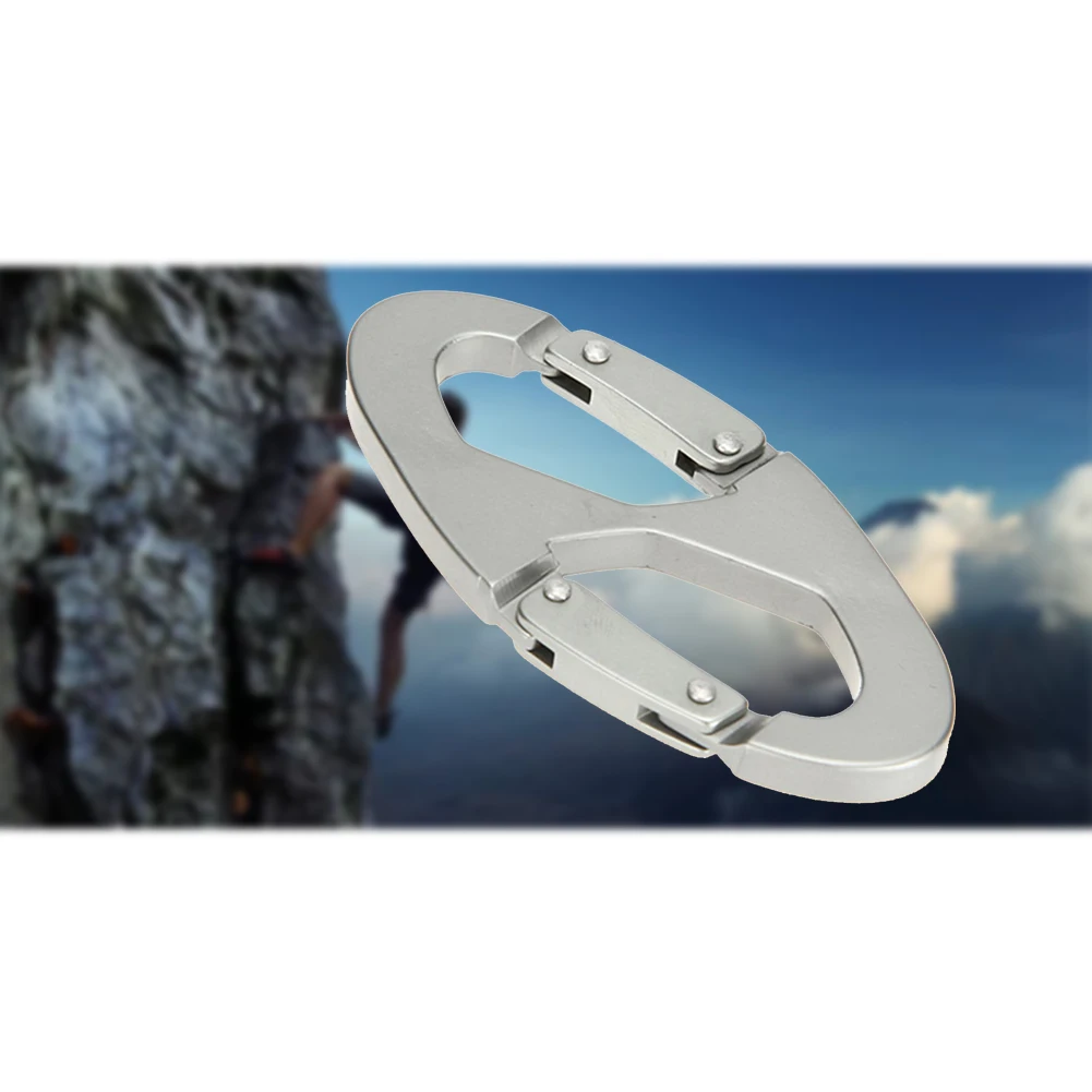 دائم تسلق الجبال مشبك هوك الإفراج السريع متعددة الوظائف حلقة تسلق المفاتيح في الهواء الطلق تسلق اكسسوارات حزام شنقا