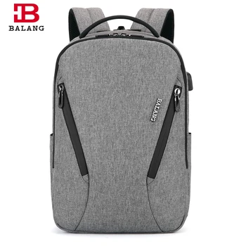 

BALANG Brand 2019 New Men's Casual Backpacks Fashion Computer Backpack USB School Bags for Teenagers Waterproof Laptop Backpack