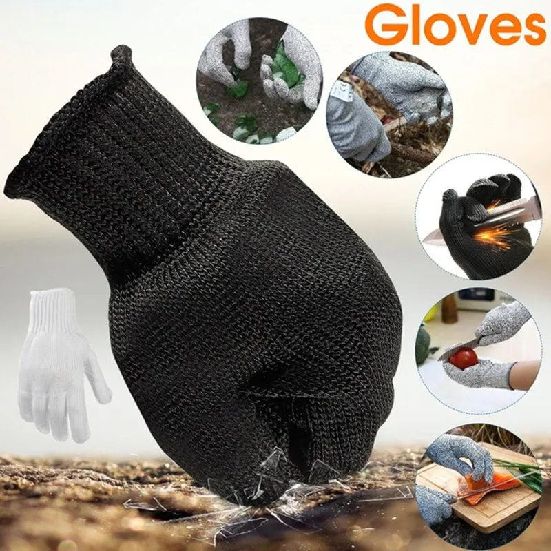 1 пара мягкой проволоки из нержавеющей стали, устойчивы к резке, анти-статические перчатки, защитные металлические перчатки из сетки