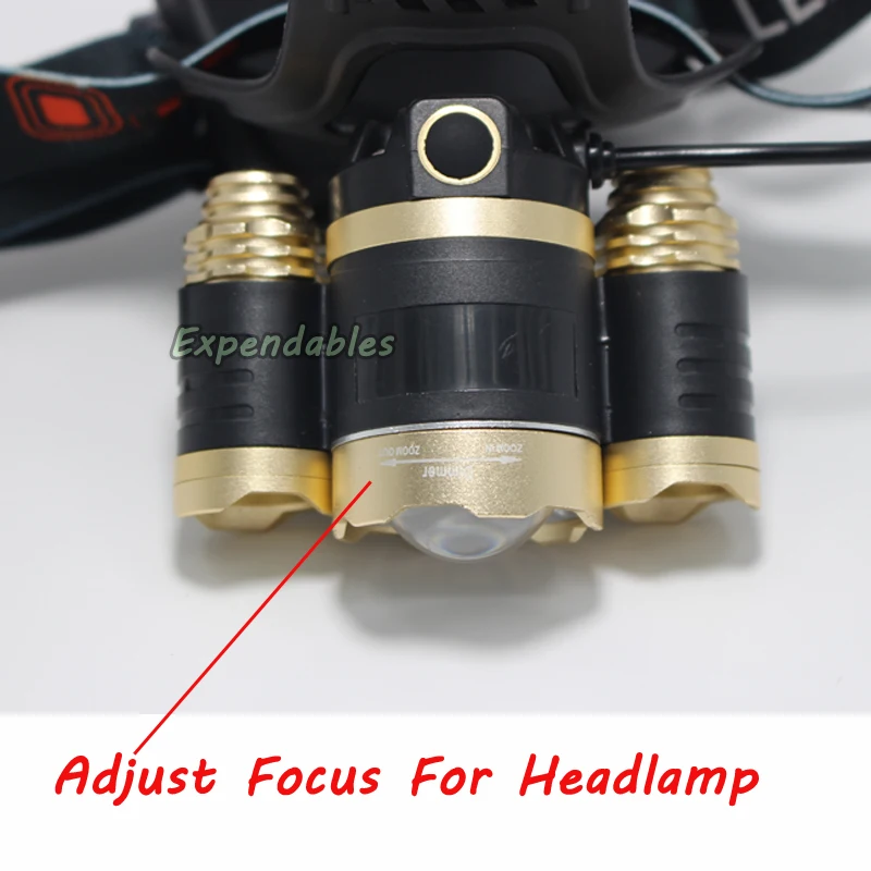 Налобный фонарь XML T6 3T6 с регулировкой фокуса 8000 лм|rechargeable led headlight|led headlightheadlamp