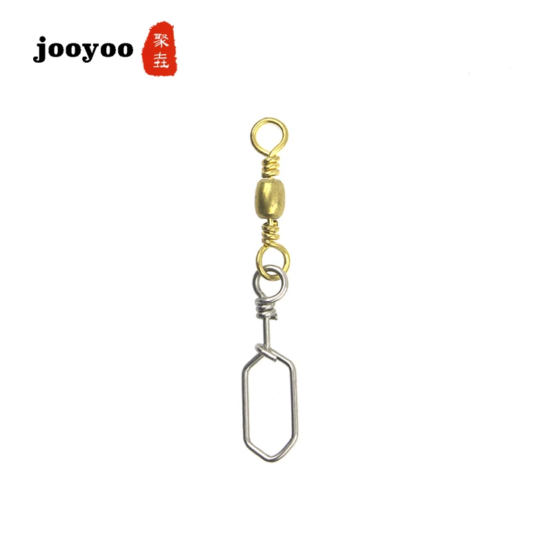 10PCS 2# 4# 6# 8#10# 12#14# Stainless Steel Fishing Connector Pin Bearing Rolling Swivel Snap Pins Fishing Tackle Accessories