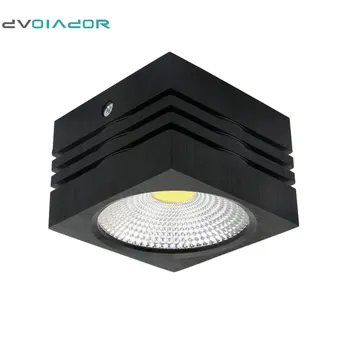 

DVOLADOR Dimmable COB LED Downlight 5W 7W Surface Mounted Square AC 110V/220V Ceiling Fixture Home Decoration Spot Light