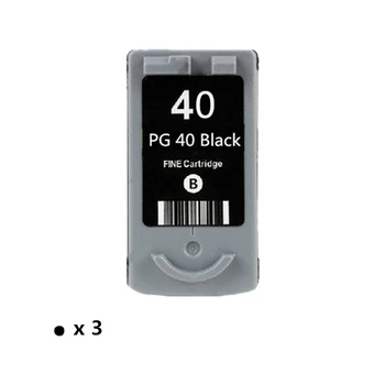 

3PK PG 40 Ink Cartridge replacement For Canon PG40 Pixma MP140 MP150 MP160 MP180 MP190 MP210 MP220 MP450 MP470 Printer