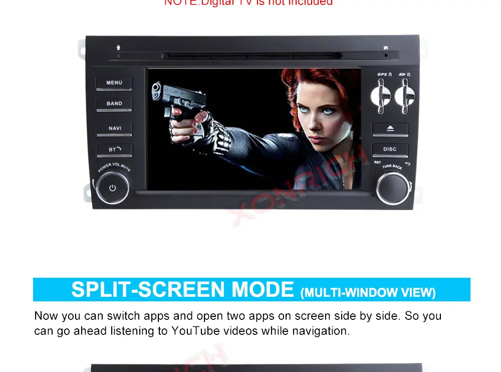 Cheap Car Multimedia Player Doulbe Din Android Car Stereo DVD Automotivo For Porsche/Cayenne 2003-2010 Autoradio GPS Navi Wifi DAB DSP 24