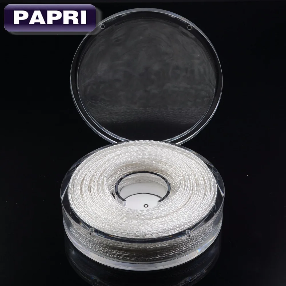 PAPRI наушники кабель PTFE Серебряный OCC провод 6N для HiFi гарнитура динамик DIY
