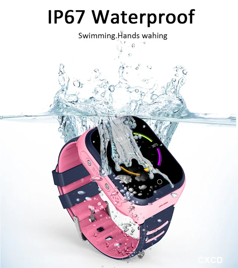 Whatsapp Line 4G AI WIFI Kids Watch GPS+LBS Precise Position SOS Call Video Chat Smart Watch Girl Child Boy Gift