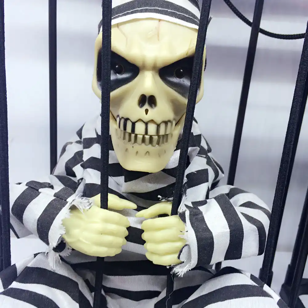 halloween skeleton skull head utter ghosts cage el