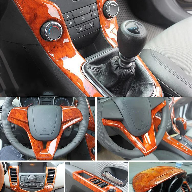 Для Chevrolet Cruze 2009 2015 ABS крышка внутренней отделки декоративные наклейки Набор