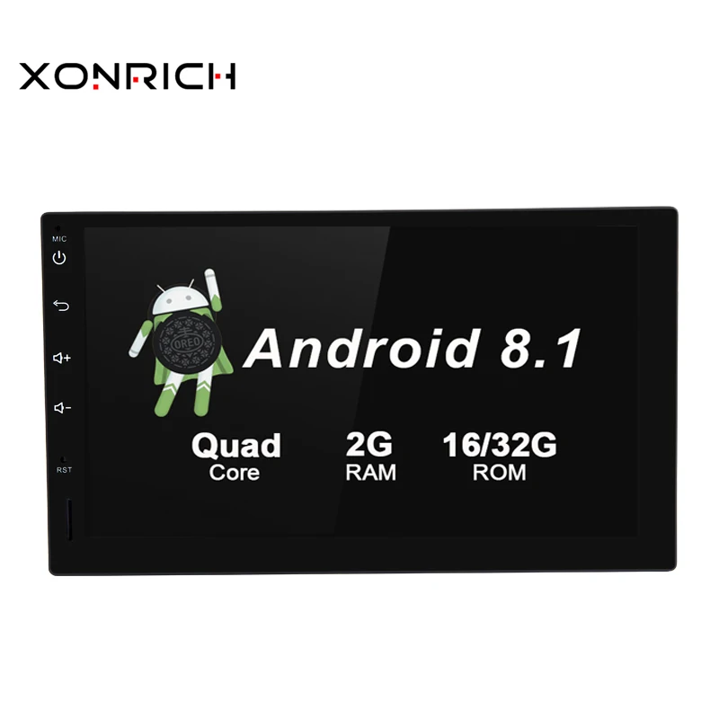 

7 inch Android 8.1 Universal Car Multimedia Radio Player Stereo Head unit Steering Wheel NO DVD Quad Core Wifi GPS Navigation