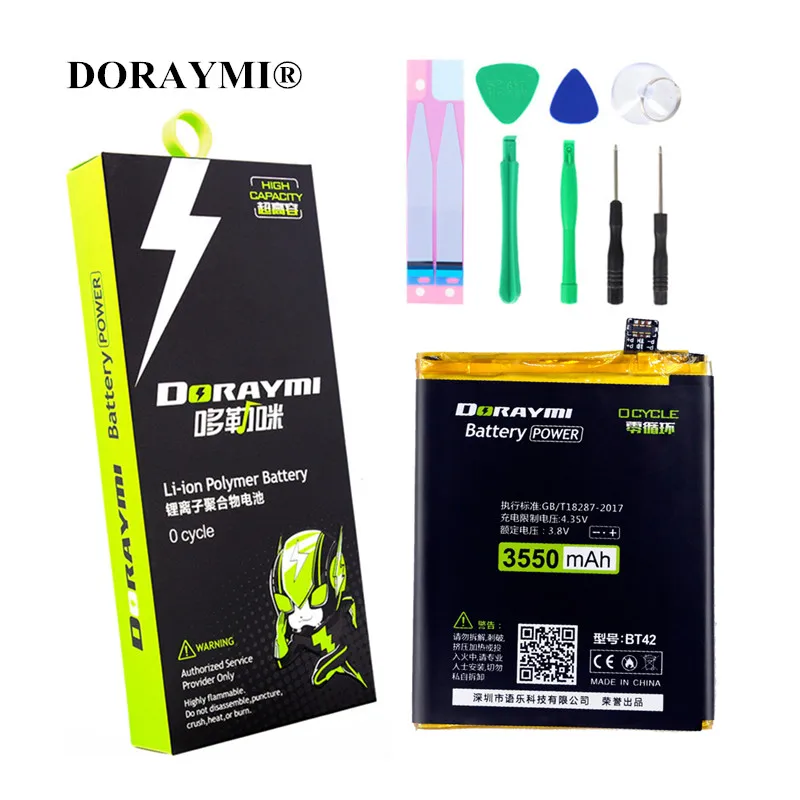 Аккумулятор DORAYMI BT42 для Meizu M1 Note мобильный телефон BT 42 3550 мАч сменные батареи