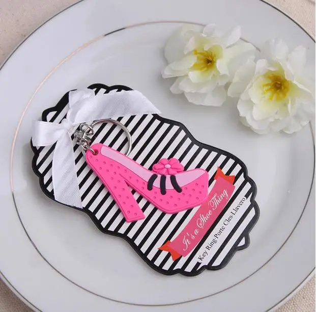 High Heel Shoe Keychain wedding bridal shower party favor gift Key Ring