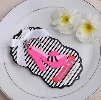 

High Heel Shoe Keychain wedding bridal shower party favor gift Key Ring 10pcs