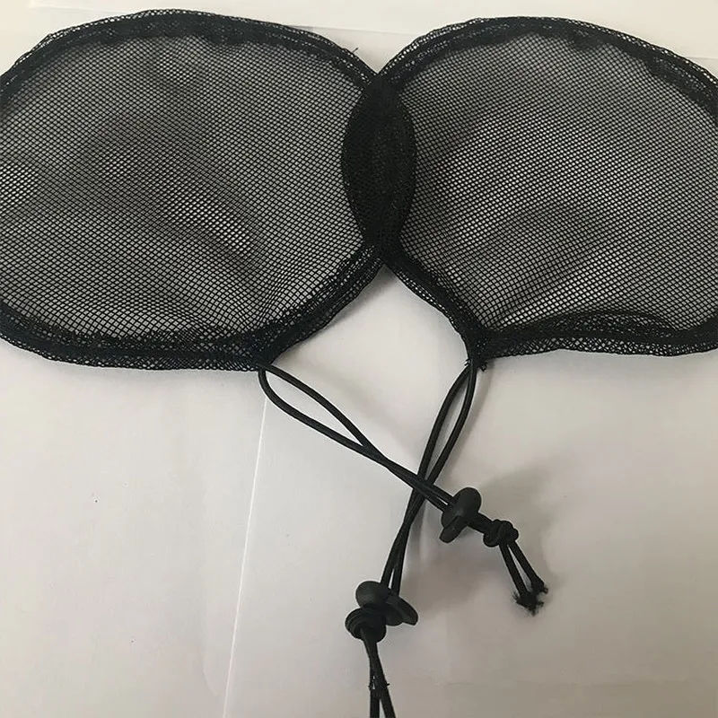 2019 1PC New Wig Caps For Making Ponytail Black Color High Net Guleless Hairnet Hair Bun Net For Women 1Pcs Ponytail Net