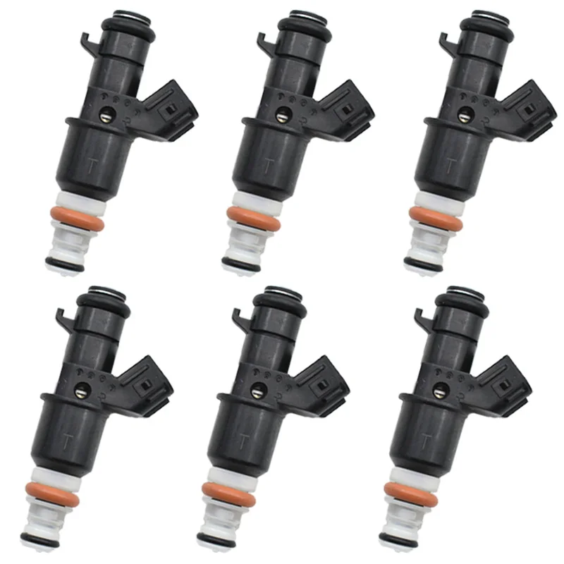 6pc genuine 16450 RAA A01 Fuel Injectors For 2005 2011 Honda Accord CR