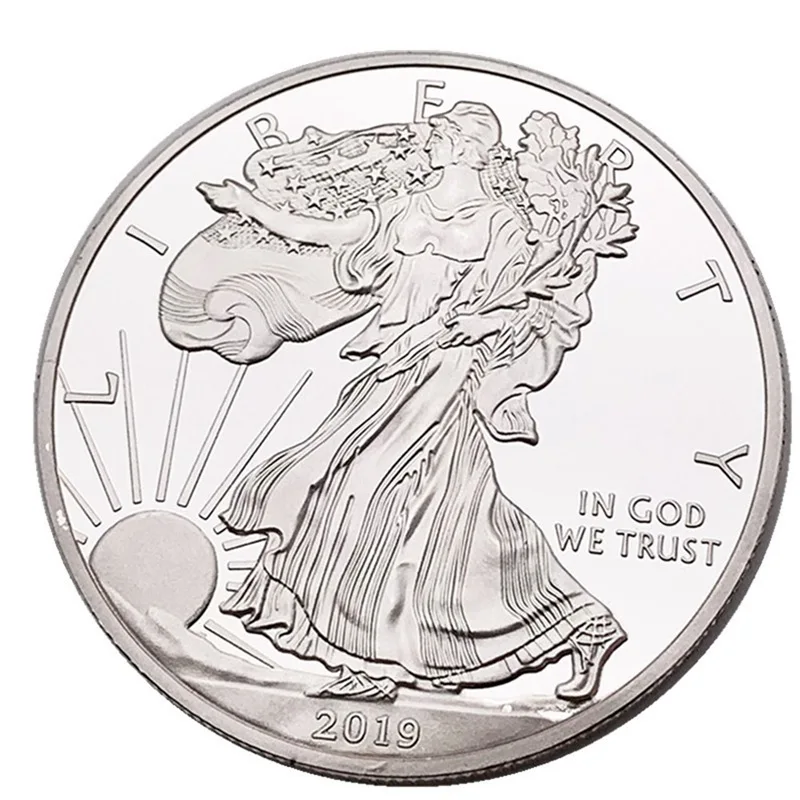 1 PC 2019 Statue Of Liberty Commemorative Coin One Dollar ...