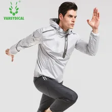 Vansydical Мужская куртка с капюшоном для бега, спортивная куртка для йоги, мужской спортивный костюм, топы для бодибилдинга и фитнеса, топы для похудения, спортивная одежда