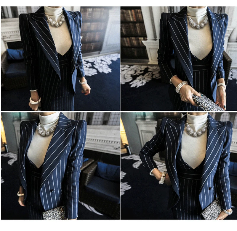 2 Two Piece Sets Women Blazer Suits Elegante With Skirt Cotton Striped Women Autumn Spring Blazer+Dress new For Women Clothes 2 Two Piece Sets Women Blazer Suits Elegante With Skirt Cotton Striped Women Autumn Spring Blazer+Dress new For Women Clothes