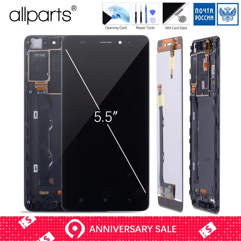 

5.5'' Original LCD For LENOVO A7000 Display Touch Screen with Frame Digitizer for Lenovo A7000 LCD Display Screen Replacement
