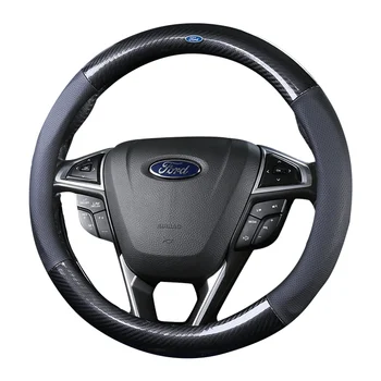 

Car Steering-wheels Cover 37 38cm 15" for Ford Grand C-Max Fiesta Figo Fusion Mondeo Focus GT Ka Mustang Taurus Ranger Edge