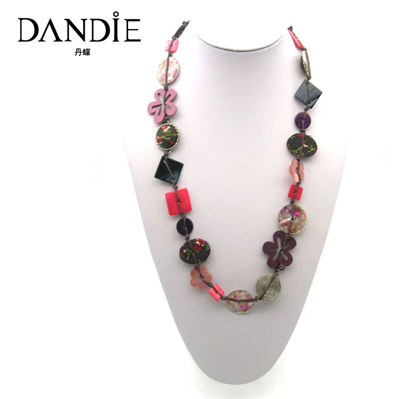 

Dandie Fashion River shell Necklace, Statement Handmade Jewelry For Spring Summer Daily Wear