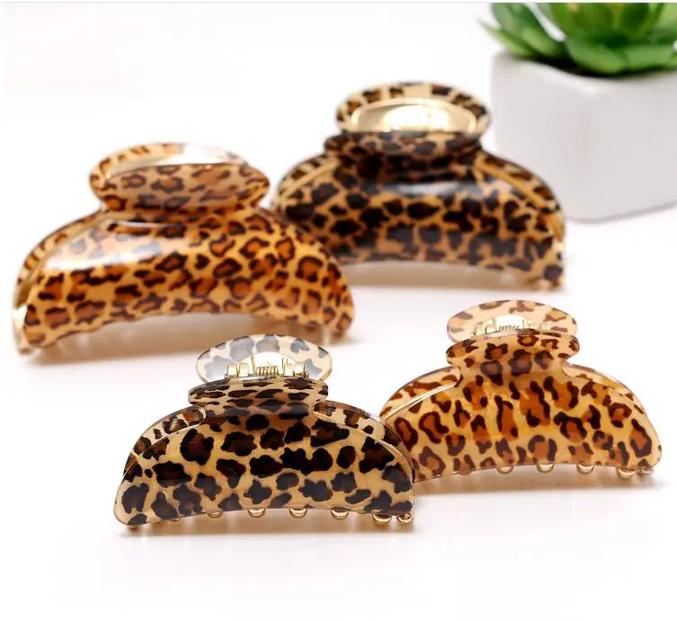 Hot Sale Women Butterfly rhinestone Hair Claws ladies Fashion Leopard Hair Clips Hair Female Girls Claws Hairpin hair Accessorie