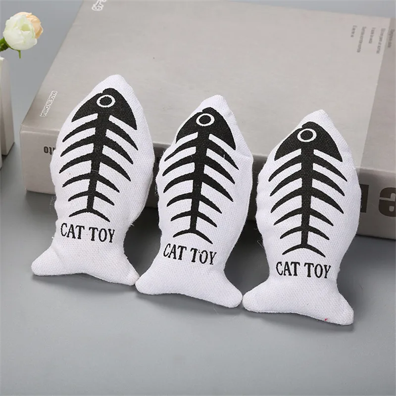 

Creative Plush Stuffed Fish Shape Cat Toys Cat Pet Chew Mint Fish Toys Pillow Cat Scratching Pillow Doll Pet Gifts Free Shipping