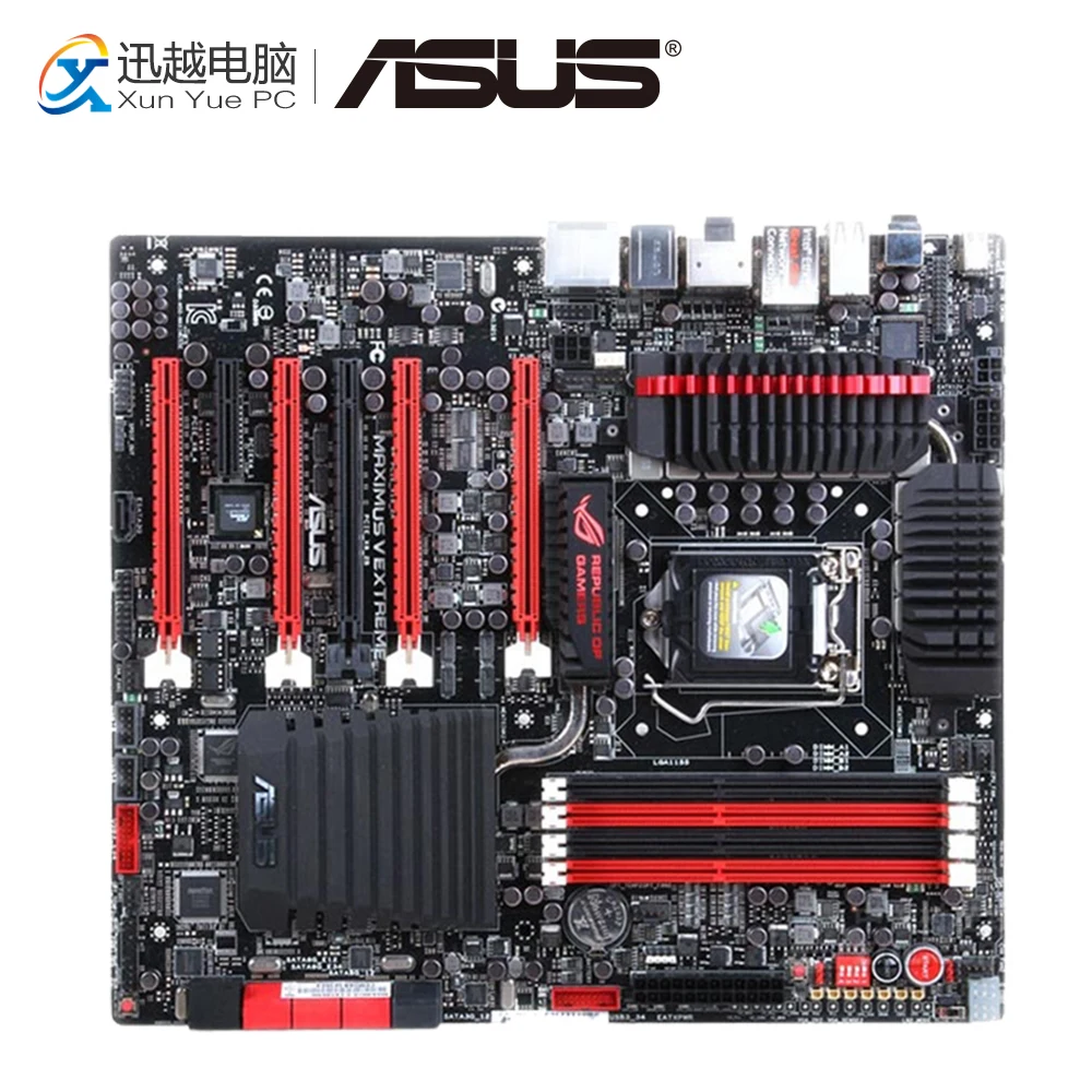 

Asus ROG Maximus V Extreme Desktop Motherboard M5E Z77 Socket LGA 1155 i5 i7 E3 DDR3 32G ATX