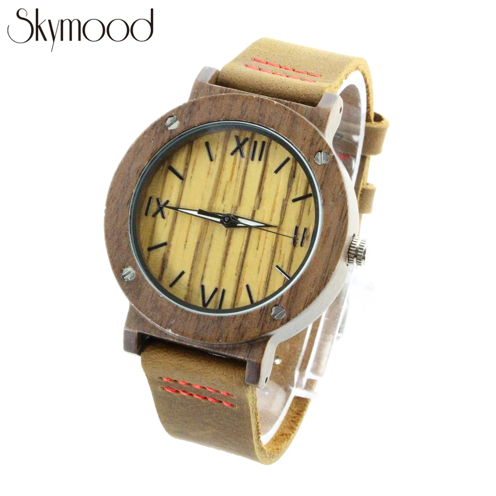 

Custom Logo 2018 Special Handmade Wooden Watches Male Daily Fashion Wrist Watch