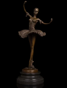 

Copper Brass CHINESE crafts ation Asian Factory cost of Western Modern Dancer of Ballet Dancer Girl Meg Bronze statue Sculpture