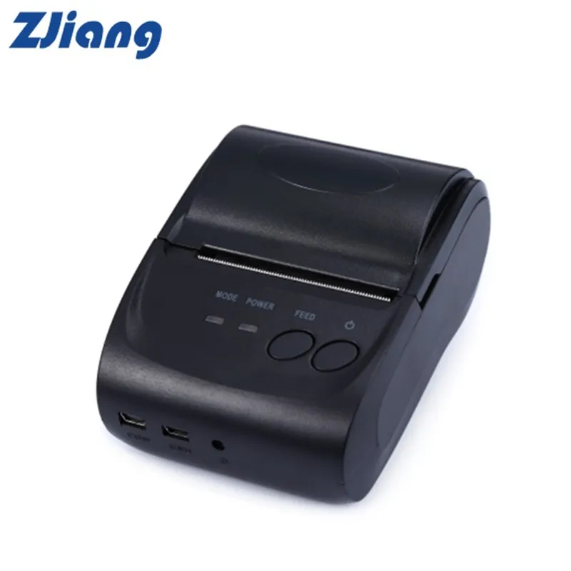 ZJiang ZJ 5802LD Мини Bluetooth порт Термальный чековый принтер 58 мм высокоскоростной чистый