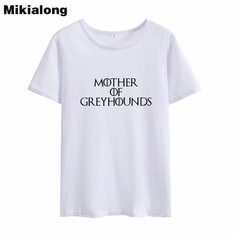 MIkialong Mother of Greyhounds Kawaii Tshirt Women 2018 Short Sleeve Loose Cotton Camiseta Feminina Casual O-neck T-shirt Women MIkialong Mother of Greyhounds Kawaii Tshirt Women 2018 Short Sleeve Loose Cotton Camiseta Feminina Casual O-neck T-shirt Women