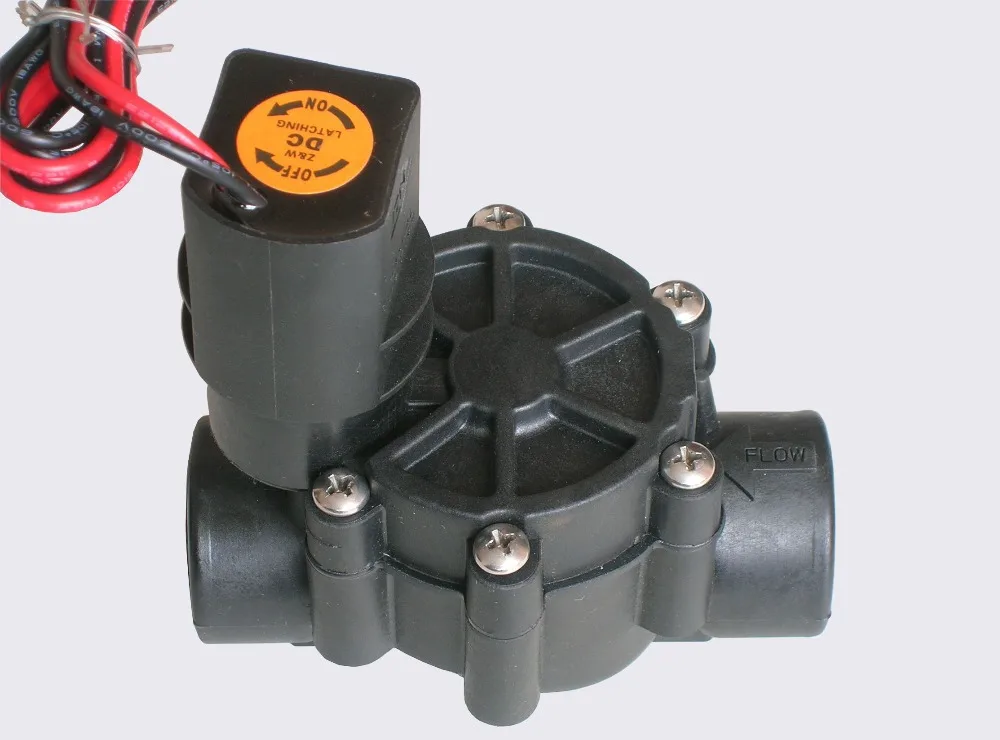 irrigation system Z&W Valve 3/4" DC9v Threaded Inline Sprinkler Valve