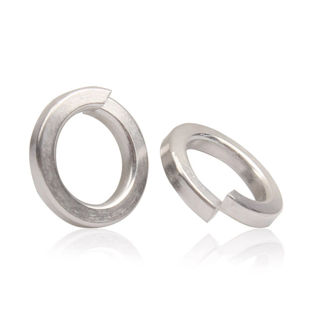 

Spring pad 20/50/100pcs M1.6 M2 M3 M4 M5 M6 M8 M10 304 stainless steel open spring washer split lock washer Reinforcement decora