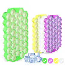 Сотовая форма кубик льда с 37 кубиками силиконовая форма Роза коробка лоток для льда Форма для льда контейнеры для хранения кухонные инструменты